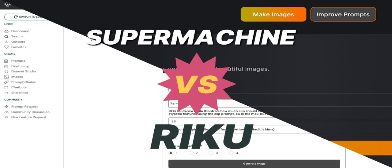 Supermachine vs Riku AI Image Comparison