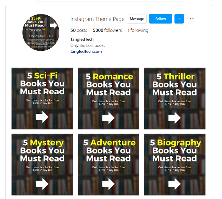 ChatGPT and Audible Instagram